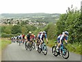 Tour of Britain 2024 approaching Ugglebarnby in YO22 5DT