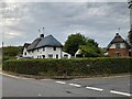 Thatched cottage on the corner of Howe Street and Mill End Road in CM7 4NE