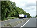 Lay-by by A303 near Thruxton in SP11 8PP