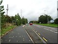 Bus stop and shelter on National Cycle Route 5 beside the A5117 in CH2 4JF