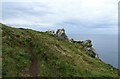 Coast path on Higher Predannack Cliff in TR12 7HA