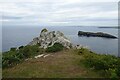 Rocks on top of the cliff in TR12 7HA