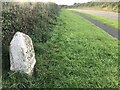 Old Milestone by the former A39, Parka Road, north of Fraddon in TR9 6NL