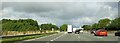 M6 northbound at the turn-off to Stafford Services in ST15 0EU