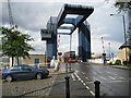 Isle of Dogs: West India Docks drawbridge in E14 3GF