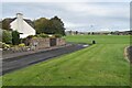 Looking onto playing fields from Franklin Road in Saltcoats