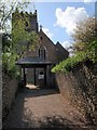 Path to the church, Abbotskerswell in TQ12 5YG