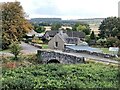 Eassie village and bridge over the Eassie Burn in DD8 1SG