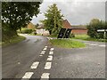 Triangular road junction in Cakebole, Worcestershire in DY10 4DY
