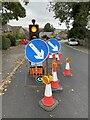 Roadworks on Whitwell Lane in S36 1EX