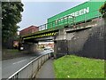 A freight train passes over Lea Road in DN21 1ZD