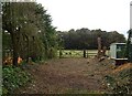 Field entrance off Holt Road in Field Dalling