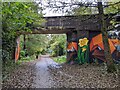 Decorated footbridge over the River Rea Trail in B45 9WA