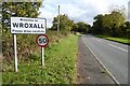 The A4141 entering Wroxall in CV35 7NQ