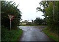 Minor road junction, Crowgate Street in NR12 8SE