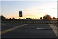 Sunset over Great North Road, Biggleswade in SG18 0NA