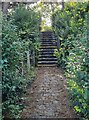 Steps from Laurel Grove onto Hawkshead Street bridge in PR9 7AU