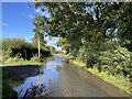 Slight flooding on Ash Lane in RG26 5EJ