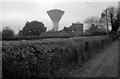Water tower seen from Northgate, Dereham in NR19 2DG