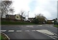 Mini roundabout on Belper Road, Bargate in DE56 0LS