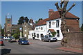 Village scene, pub and church, Frant in TN3 9DQ