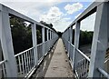 Footbridge crossing the A6 at Quorn in LE12 8XJ