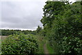 The Test Way approaching the southern end of Harewood Forest in SP11 7HS