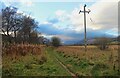 Path and power line by the Tay in PH15 2EU
