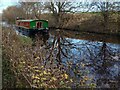 Narrowboat on Union Canal in EH12 9BZ