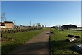 Path around the edge of Alconbury Weald in Huntingdonshire District