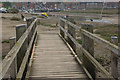 Wooden bridge, Blakeney in NR25 7BE