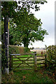 Field gate near Draycott in Shropshire in WV5 7AX
