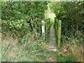 Footbridge on the Jurassic Way near Chacombe in OX17 2JY