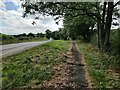 Path along the A47 Hinckley Road at Leicester Forest West in LE9 9QU
