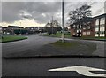 Roundabout on Wigmore Lane, Luton in LU2 8RL