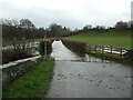 Ffordd dan ddŵr / Flooded road, Cynwyd in LL21 0LF