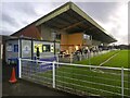 The main stand at Clevedon Town FC in BS21 6TG