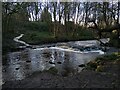 Small waterfall: Calder Water in G75 0ZW