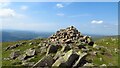 Summit cairn on Middle Fell above Wast Water in Wasdale