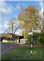 Signpost at Braziers End in HP5 2UR