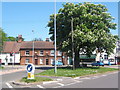 Gipping Road junction, Claydon, looking across Ipswich Road in IP6 0AE
