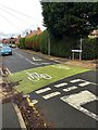 Cyclists priority road marking in NG8 5HP