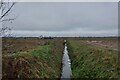 Car Dyke, viewed from North Field Road, Market Deeping in PE6 8DW