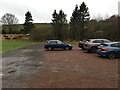 Carpark at Overton Farm shop and cafe in ML8 5QF