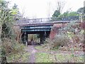 Road bridge over dismantled railway in WA3 7AD