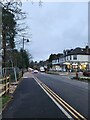 Looking south-west down Deepcut Bridge Road in GU16 6BW
