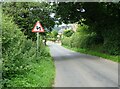 Pasture Field Lane descending into Ugglebarnby  in YO22 5HU