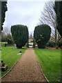 St Nicholas, East Grafton: path in East Grafton