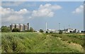 The Wherryman's Way looking towards Cantley Sugar Factory in NR13 3SH