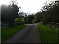 View south along the road past Park Brook in Nether Wyresdale